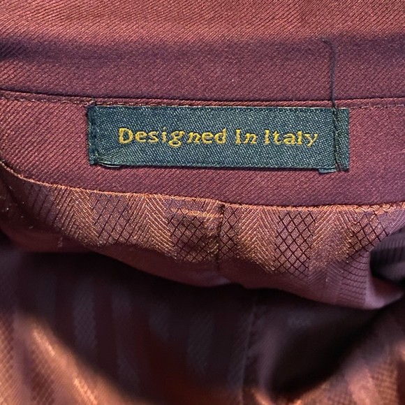 NWT Mens 3 pc Pallini Super 150’s Burgundy Suit Sz 52R/47W - Picture 8 of 10